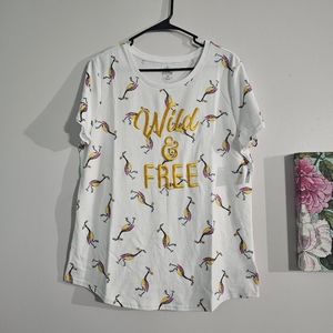 DISNEY PARKS UP NWT Kevin Wild & Free embroidered graphic cotton Tee, size XL